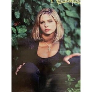 Vintage Buffy The Vampire Slayer Poster Buffy in Ivy Sarah Michelle Gellar 1998